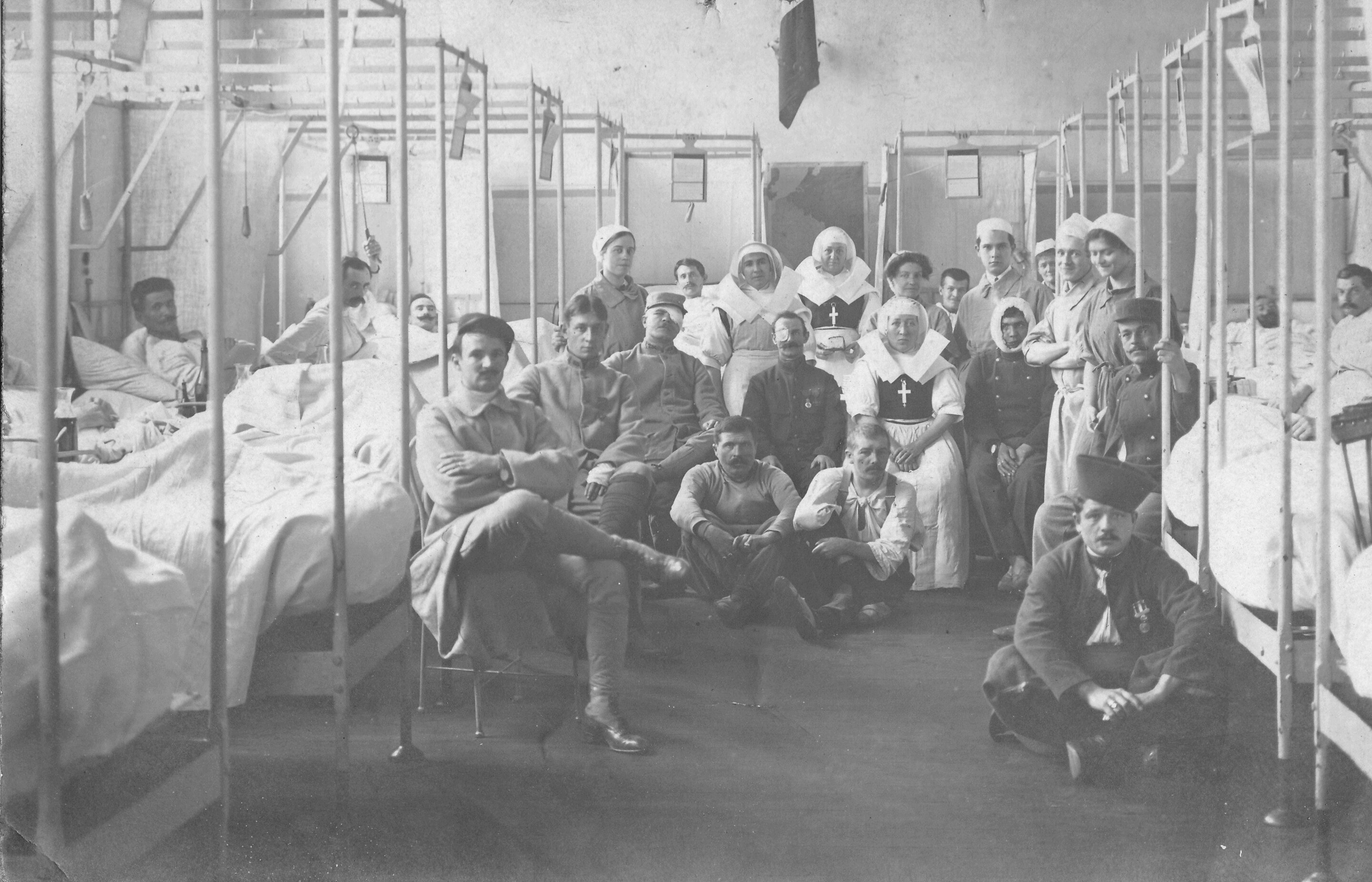 Blessés de guerre à l'hôpital